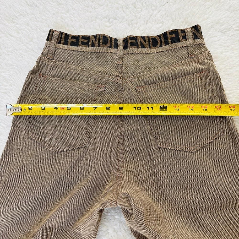 Fendi High Waist Women’s Tan Pants size EU 43 US 29 - Picture 11 of 16